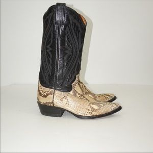 Snakeskin boots